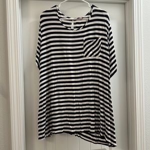 Molly & Isadora (Dia & Co) Open Back Striped Tee
